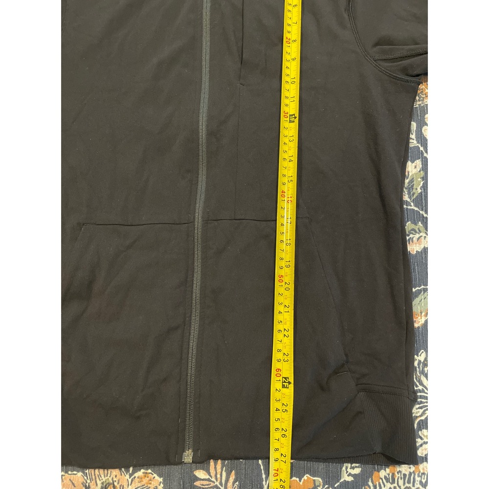 Lululemon Athletica Mens Sojourn Jacket Black Full Zip Mock‎ Neck Size M H6 - Picture 12 of 15